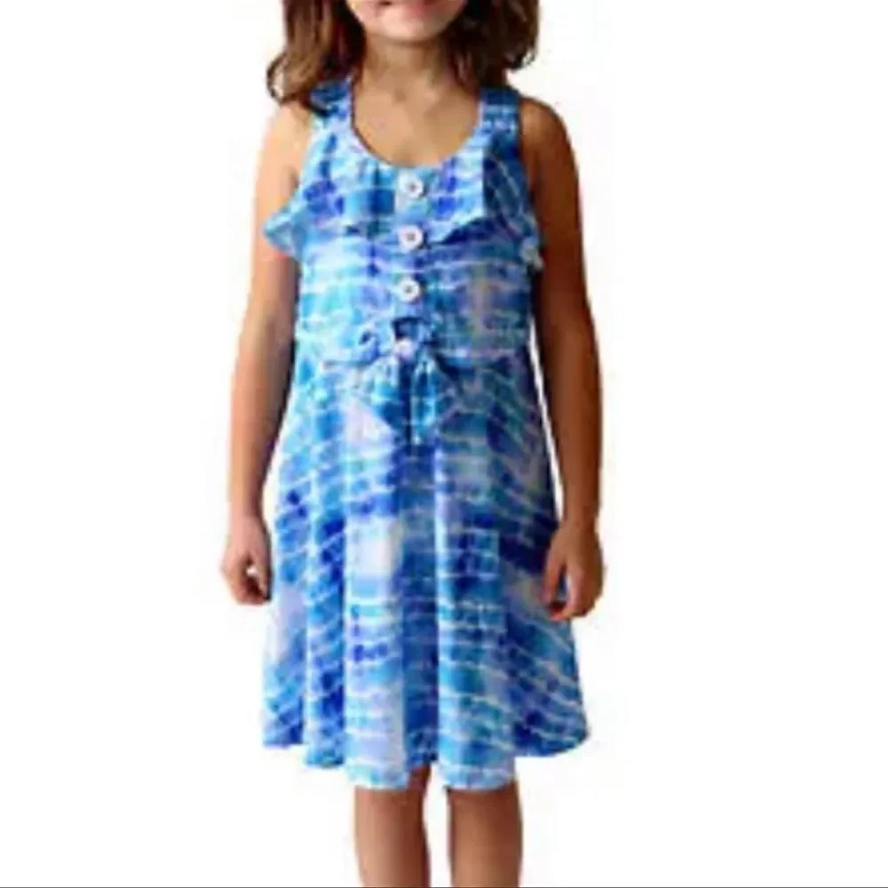 #16 Jona Michelle Sundress, Blue Tye dyed 4T